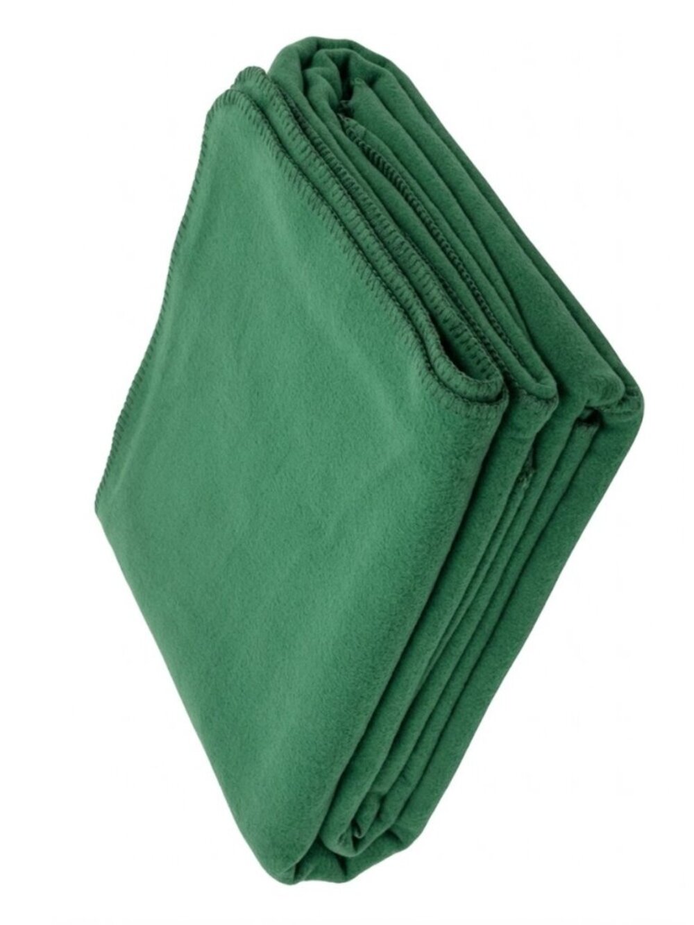 L.L. Bean 100% Wool Blanket Vintage Square Green Warm Large